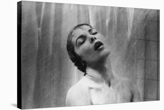 PSYCHO, 1960 directed by ALFRED HITCHCOCK Janet Leigh (b/w photo)-null-Stretched Canvas