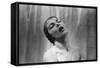 PSYCHO, 1960 directed by ALFRED HITCHCOCK Janet Leigh (b/w photo)-null-Framed Stretched Canvas