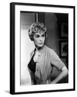 PSYCHO, 1960 directed by ALFRED HITCHCOCK Janet Leigh (b/w photo)-null-Framed Photo