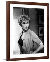 PSYCHO, 1960 directed by ALFRED HITCHCOCK Janet Leigh (b/w photo)-null-Framed Photo