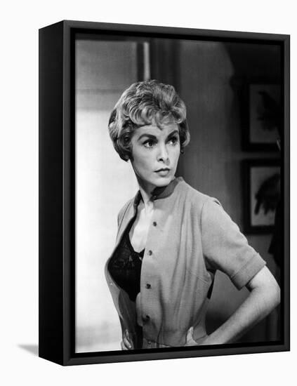 PSYCHO, 1960 directed by ALFRED HITCHCOCK Janet Leigh (b/w photo)-null-Framed Stretched Canvas