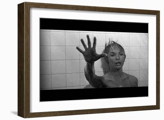 PSYCHO, 1960 directed by ALFRED HITCHCOCK Janet Leigh (b/w photo)-null-Framed Photo