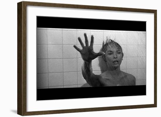 PSYCHO, 1960 directed by ALFRED HITCHCOCK Janet Leigh (b/w photo)-null-Framed Photo