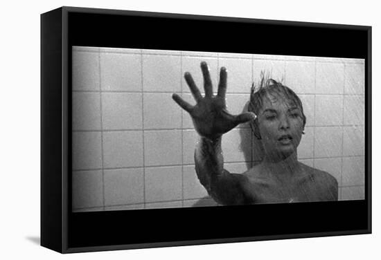 PSYCHO, 1960 directed by ALFRED HITCHCOCK Janet Leigh (b/w photo)-null-Framed Stretched Canvas