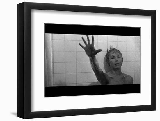 PSYCHO, 1960 directed by ALFRED HITCHCOCK Janet Leigh (b/w photo)-null-Framed Photo