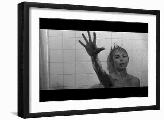 PSYCHO, 1960 directed by ALFRED HITCHCOCK Janet Leigh (b/w photo)-null-Framed Photo