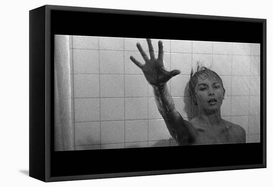 PSYCHO, 1960 directed by ALFRED HITCHCOCK Janet Leigh (b/w photo)-null-Framed Stretched Canvas