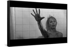 PSYCHO, 1960 directed by ALFRED HITCHCOCK Janet Leigh (b/w photo)-null-Framed Stretched Canvas