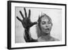 PSYCHO, 1960 directed by ALFRED HITCHCOCK Janet Leigh (b/w photo)-null-Framed Photo