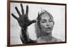 PSYCHO, 1960 directed by ALFRED HITCHCOCK Janet Leigh (b/w photo)-null-Framed Photo