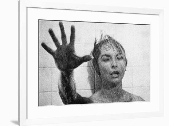 PSYCHO, 1960 directed by ALFRED HITCHCOCK Janet Leigh (b/w photo)-null-Framed Photo