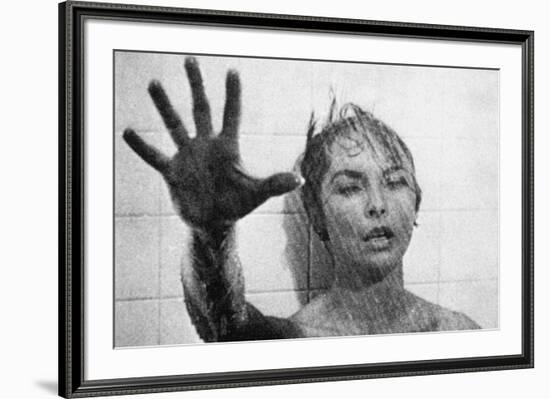 PSYCHO, 1960 directed by ALFRED HITCHCOCK Janet Leigh (b/w photo)-null-Framed Photo