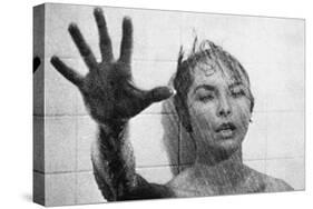 PSYCHO, 1960 directed by ALFRED HITCHCOCK Janet Leigh (b/w photo)-null-Stretched Canvas