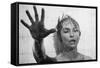 PSYCHO, 1960 directed by ALFRED HITCHCOCK Janet Leigh (b/w photo)-null-Framed Stretched Canvas