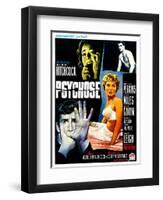 Psycho, (aka Psychose), Belgian Poster Art, 1960-null-Framed Art Print