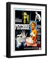 Psycho, (aka Psychose), Belgian Poster Art, 1960-null-Framed Art Print