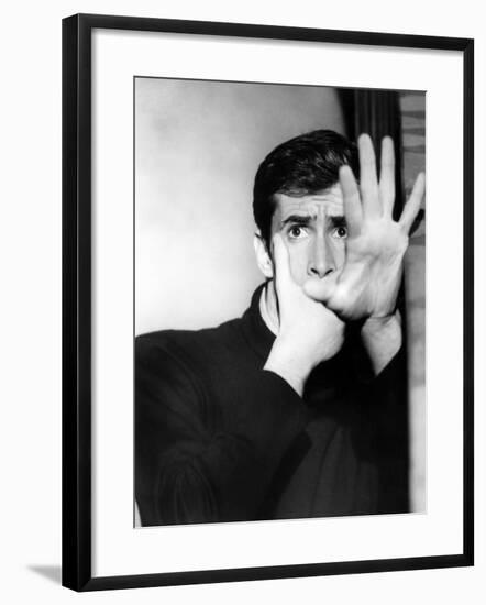 Psycho, Anthony Perkins, 1960-null-Framed Photo