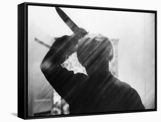 Psycho, Anthony Perkins, Directed by Alfred Hitchcock, 1960-null-Framed Stretched Canvas