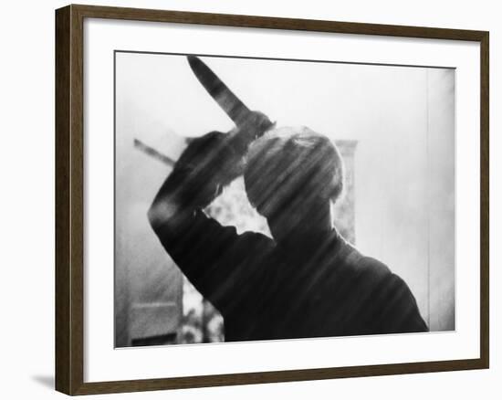 Psycho, Anthony Perkins, Directed by Alfred Hitchcock, 1960-null-Framed Photo