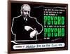 Psycho, Director Alfred Hitchcock On A British Quad, 1960-null-Framed Art Print