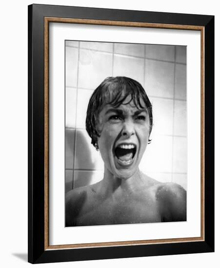 Psycho, Janet Leigh, Directed by Alfred Hitchcock, 1961-null-Framed Photo