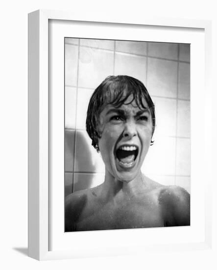 Psycho, Janet Leigh, Directed by Alfred Hitchcock, 1961-null-Framed Photo