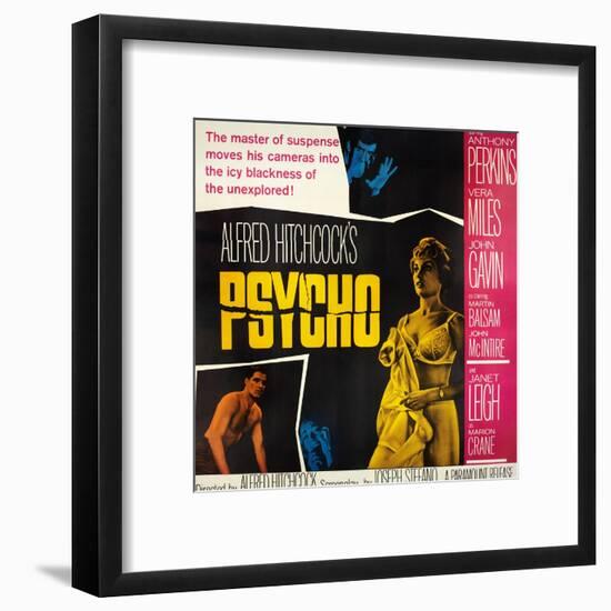 Psycho, Top: Anthony Perkins, Bottom from Left: John Gavin, Vera Miles, Janet Leigh, 1960-null-Framed Art Print