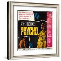 Psycho, Top: Anthony Perkins, Bottom from Left: John Gavin, Vera Miles, Janet Leigh, 1960-null-Framed Art Print