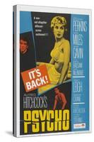 PSYCHO, US poster, Anthony Perkins (left), Janet Leigh (center), John Gavin (bottom), 1960-null-Stretched Canvas