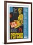 PSYCHO, US poster, Anthony Perkins (left), Janet Leigh (center), John Gavin (bottom), 1960-null-Framed Art Print