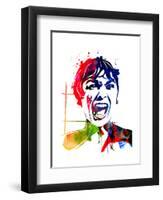 Psycho Watercolor-Lora Feldman-Framed Art Print