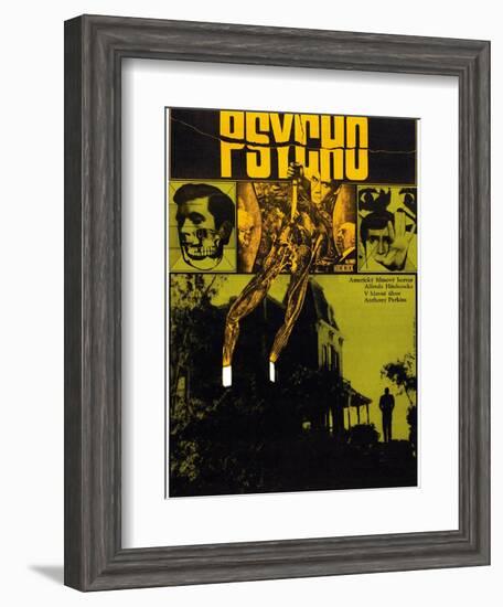 Psycho-null-Framed Art Print