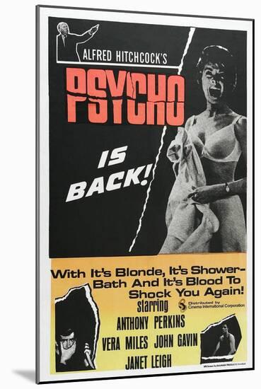 PSYCHO-null-Mounted Art Print