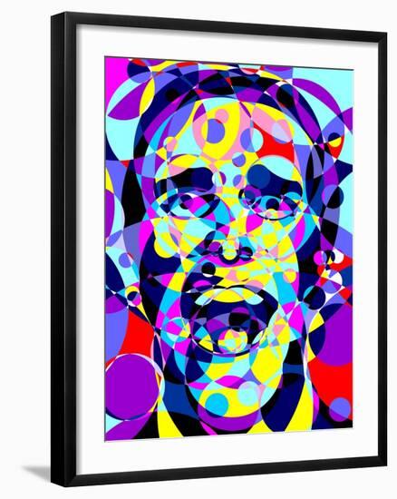 Psycho-Cristian Mielu-Framed Art Print