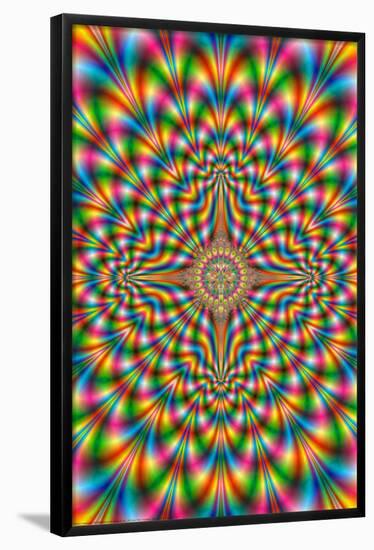 Psychodelic Pulse-null-Framed Poster