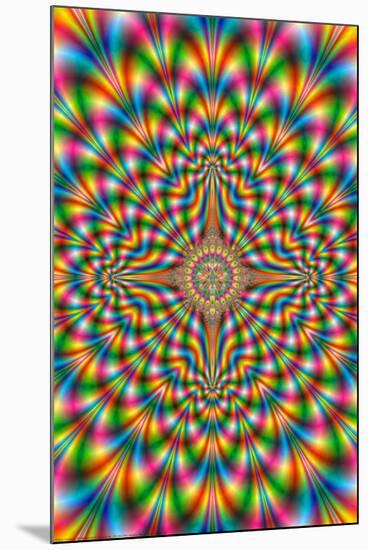 Psychodelic Pulse-null-Mounted Poster