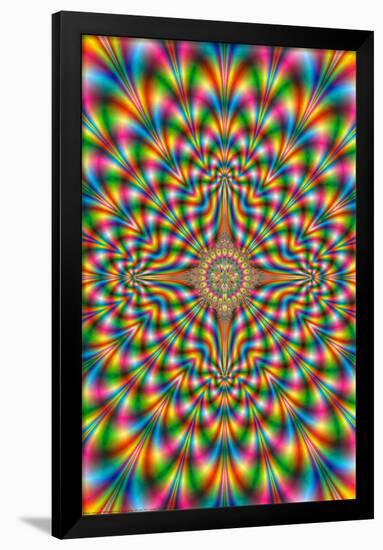 Psychodelic Pulse-null-Framed Poster