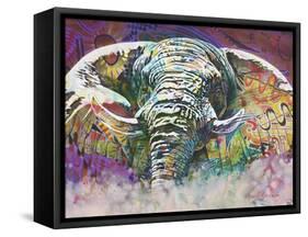 Psycodelic Ele-Graeme Stevenson-Framed Stretched Canvas