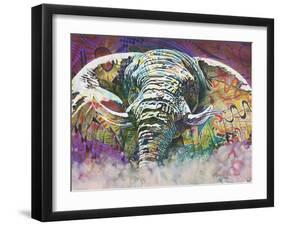 Psycodelic Ele-Graeme Stevenson-Framed Giclee Print