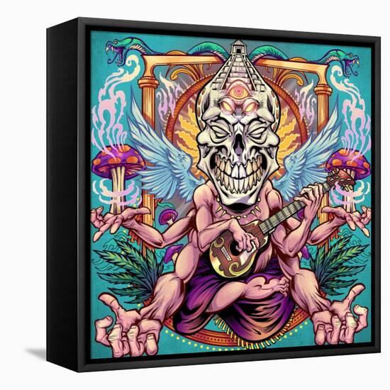 Psyk-Out Psychedlic-FlyLand Designs-Framed Stretched Canvas