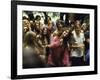 Psylvia, Dressed in Pink Indian Shirt Dancing in Crowd, Woodstock Music and Art Festival-Bill Eppridge-Framed Photographic Print