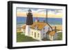 Pt. Judith Lighthouse, Narragansett, Rhode Island-null-Framed Art Print