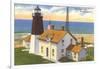 Pt. Judith Lighthouse, Narragansett, Rhode Island-null-Framed Art Print