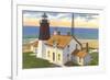 Pt. Judith Lighthouse, Narragansett, Rhode Island-null-Framed Art Print