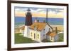 Pt. Judith Lighthouse, Narragansett, Rhode Island-null-Framed Art Print