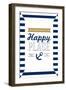 Pt. Pleasant Beach, New Jersey - PPB Is My Happy Place (#3)-Lantern Press-Framed Art Print