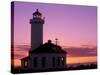 Pt Wilson Lighthouse, Entrance to Admiralty Inlet, Washington, USA-Jamie & Judy Wild-Stretched Canvas