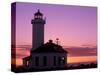 Pt Wilson Lighthouse, Entrance to Admiralty Inlet, Washington, USA-Jamie & Judy Wild-Stretched Canvas