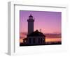 Pt Wilson Lighthouse, Entrance to Admiralty Inlet, Washington, USA-Jamie & Judy Wild-Framed Photographic Print