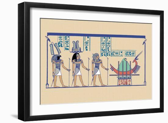 Ptah, Sekar and Osris-J. Gardner Wilkinson-Framed Art Print